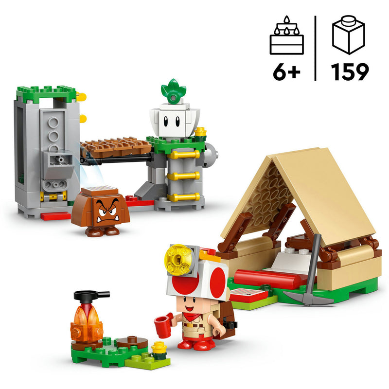 Afbeelding laden in galerijviewer, Lego super mario 72040 toad-baas kampeerplaats
