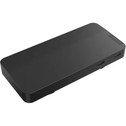 Lenovo usb-c-travel dock voor 2 schermen (met adapter) dockingstation (zwart)