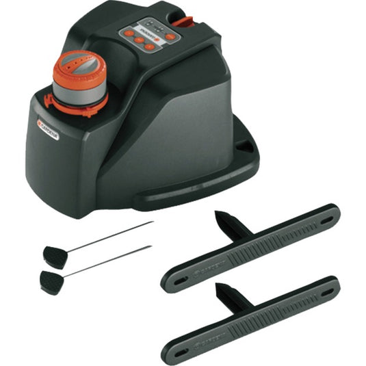 Gardena comfort mobiele multi-instelbare sproeier aquacontour automatic bewateringsautomaat (grijs oranje, 8133-20)