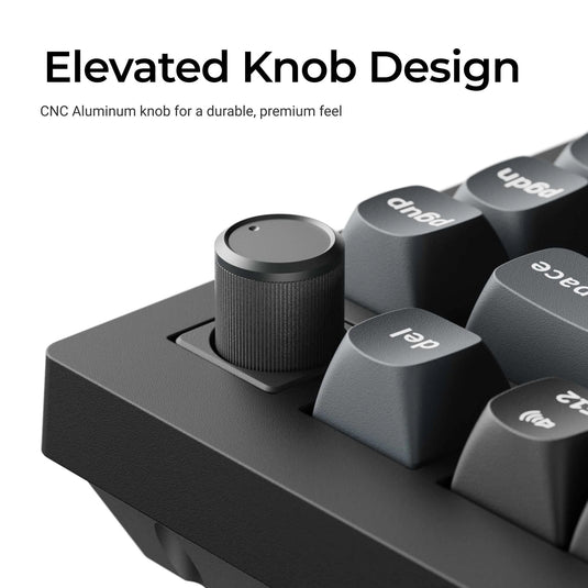 Keychron v1 ultra 8k wireless custom mechanical keyboard (zwart, us lay-out (qwerty), silk pom red, 75%, rgb, hot swap, 2.4 ghz | bluetooth 5.3 | usb-c)