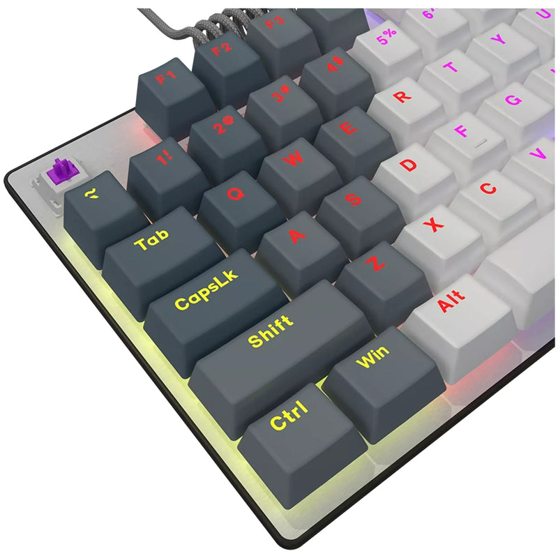Load image into Gallery viewer, Lorgar azar 514tkl rgb mechanisch gaming toetsenbord (wit, us lay-out (qwerty), logar dream, 80% (tkl), rgb)
