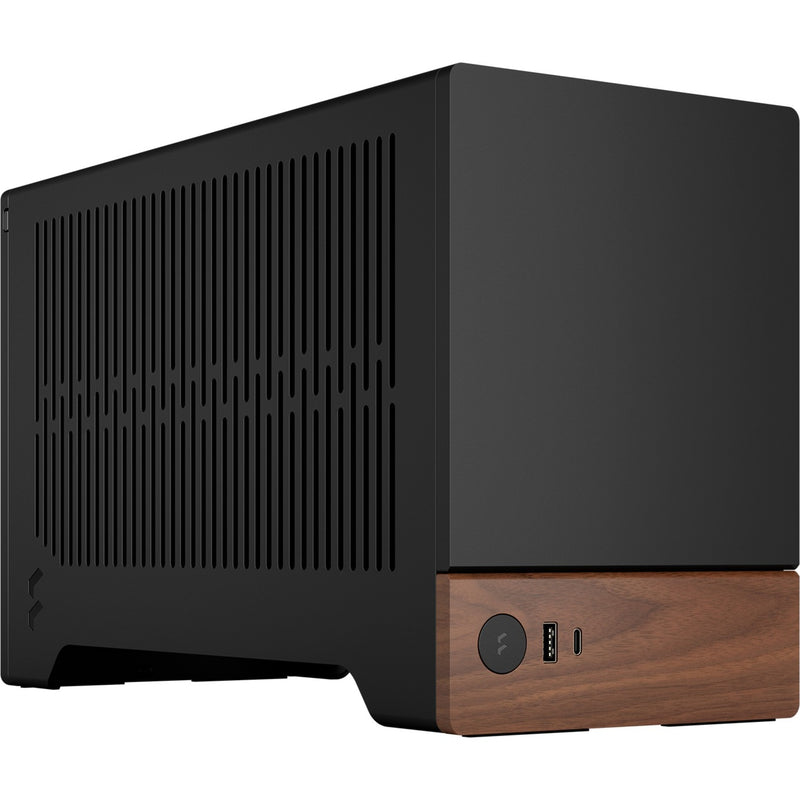 Load image into Gallery viewer, Fractal design terra mini tower behuizing (grafiet houtkleur | 1x usb-a | 1x usb-c)
