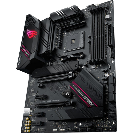 Asus rog strix b550-f gaming socket am4 moederbord (zwart, raid, 2.5gb-lan, sound, atx)