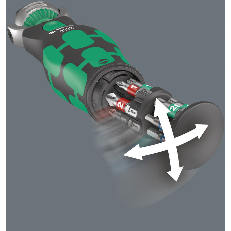 Load image into Gallery viewer, Wera 8009 zyklop pocket set 3 bitset (zwart groen, 27‑delig)
