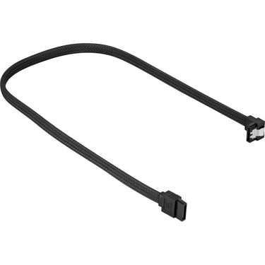 Sharkoon sata iii 90° sleeve kabel (zwart, 0,3 meter)