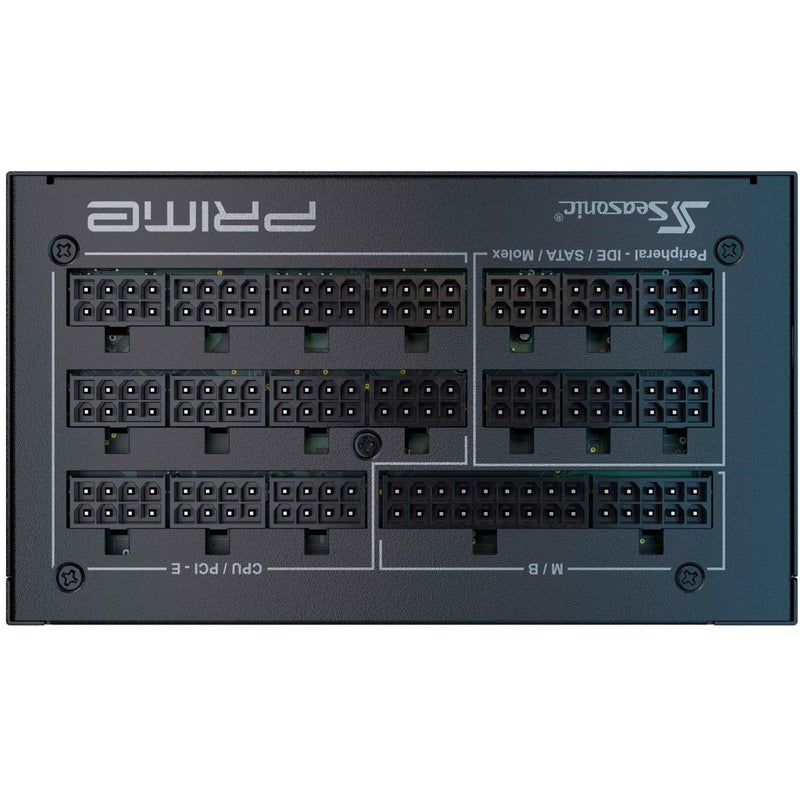 Chargez l'image dans la visionneuse de la galerie, Seasonic prime px-1600 modulaire 1600 watt voeding (zwart, 2x 12vhpwr, 8x pcie)
