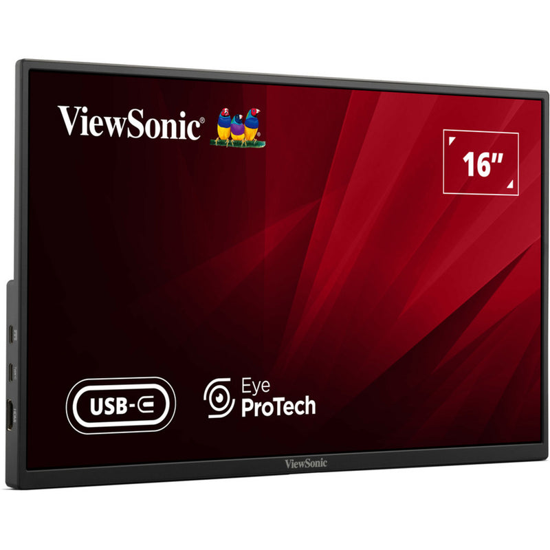 Load image into Gallery viewer, Viewsonic va1650 lichtgewicht draagbare monitor 16 (zwart, 1x hdmi, usb-c)
