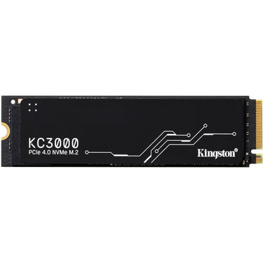 Kingston kc3000 4 tb ssd (zwart, skc3000s 4096g, pcie 4.0 nvme, m.2 2280)