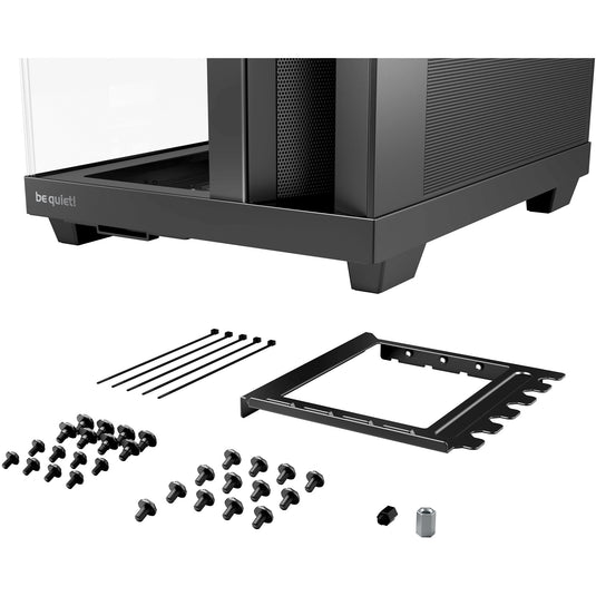 Be quiet! light base 500 midi tower behuizing (zwart | 2x usb-a | 1x usb-c | rgb | window)