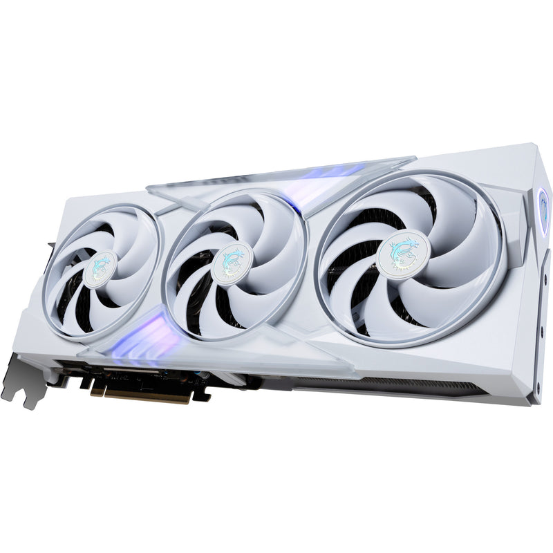 Chargez l'image dans la visionneuse de la galerie, Msi geforce rtx 5070 ti gaming trio oc white grafische kaart (wit, 3x displayport, 1x hdmi 2.1, dlss 4)
