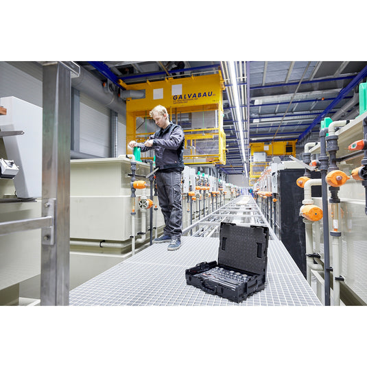 Wiha dopsleutel- en bitset 1 4 en 1 2 (60-dlg. incl. l-boxx)