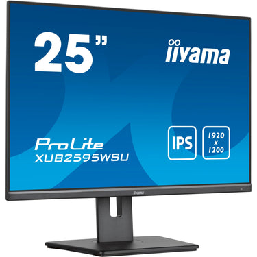 Iiyama prolite xub2595wsu-b5 25 monitor (zwart, hdmi, displayport, vga, 2x usb-a, usb-b)