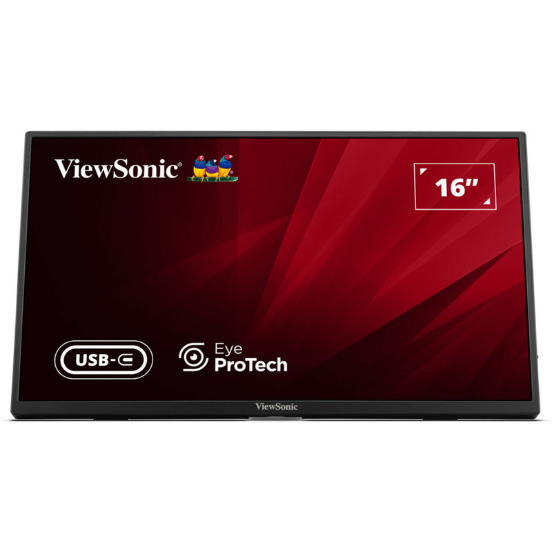 Load image into Gallery viewer, Viewsonic va1650 lichtgewicht draagbare monitor 16 (zwart, 1x hdmi, usb-c)
