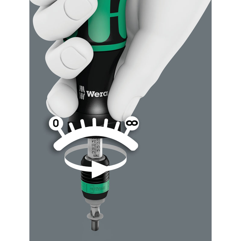 ギャラリービューアに画像をロードする, Wera 7441 kraftform instelbare momentschroevendraaier met rapidaptor snelwisselhouder, 1 4 duim, 1,2 - 3,0 nm - 1 stuk(s) - 05074701001
