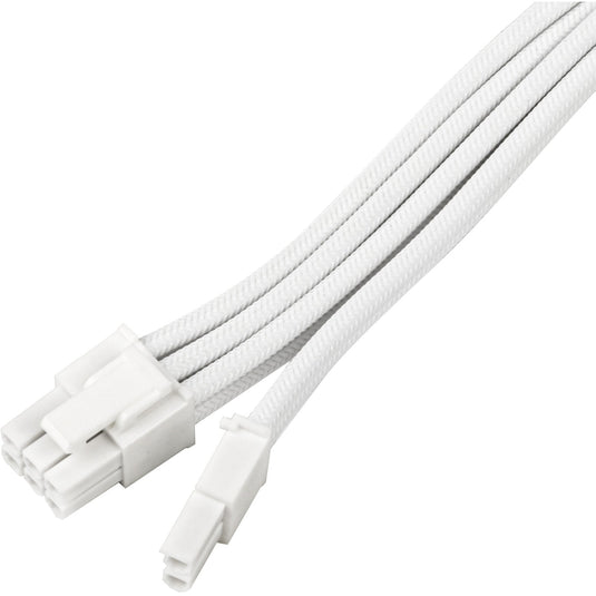 Silverstone sst-pp07e-pci8w-v2, pcie 8pin (6+2) verlengkabel (wit, 30 centimeter)