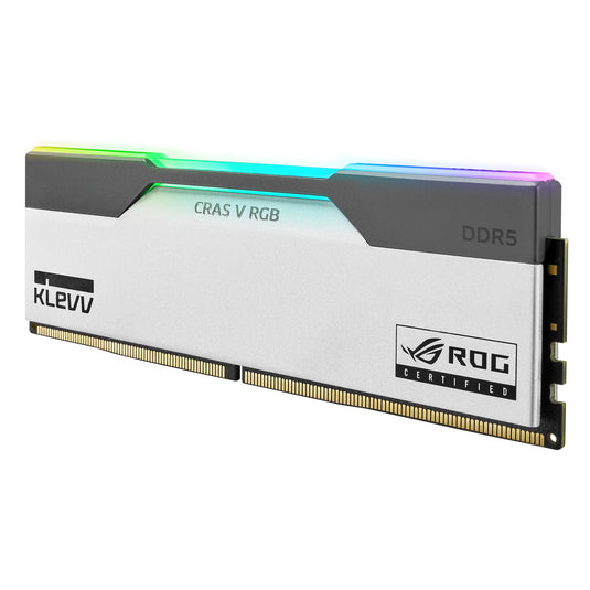 Klevv cras v rgb rog 32 gb ddr5-6200 (2x 16 gb) werkgeheugen (wit, kd5agua80-62b320p, xmp, expo)