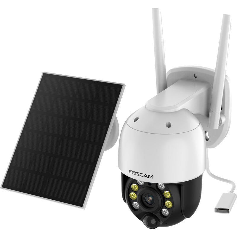 ギャラリービューアに画像をロードする, Foscam b4, 100% draadloze 2k 4mp pan tilt batterijcamera (wit)
