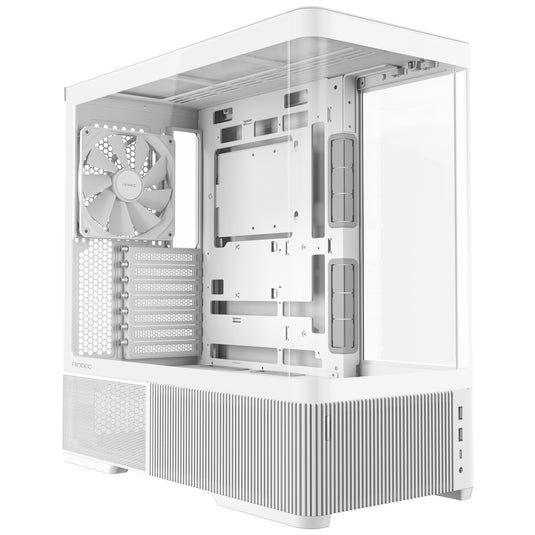 Antec c6 curve air midi tower behuizing (wit | 2x usb-a | 1x usb-c | tempered glass)
