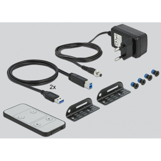 Load image into Gallery viewer, Delock hdmi kvm switch kvm-switch (zwart, 4k 60 hz, usb 3.0, audio)
