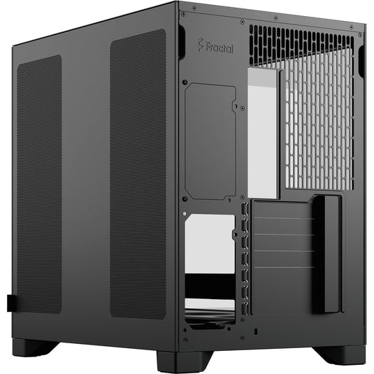 Fractal design pop 2 vision midi tower behuizing (zwart | 1x usb-a | 1x usb-c | tempered glass)