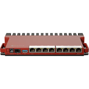 Mikrotik l009uigs-rm router (donkerrood, qualcomm ipq-5018 cpu, poe, sfp)