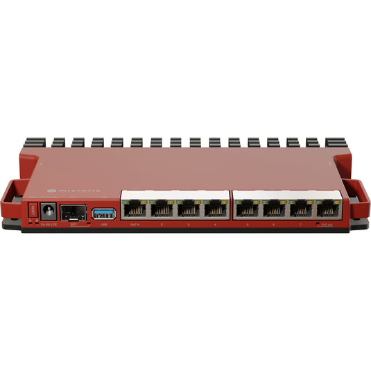 Mikrotik l009uigs-rm router (donkerrood, qualcomm ipq-5018 cpu, poe, sfp)