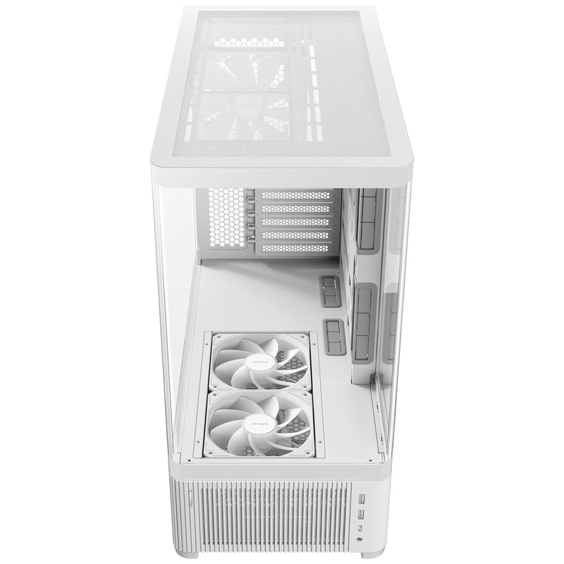 Afbeelding laden in galerijviewer, Antec c6 curve air midi tower behuizing (wit | 2x usb-a | 1x usb-c | tempered glass)
