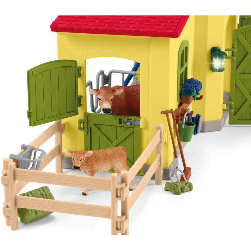 Load image into Gallery viewer, Schleich farm world - grote stal, geel speelfiguur
