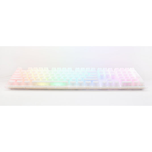 Ducky one 3 aura white, toetsenbord (wit, us lay-out, cherry mx red, abs double shot, hot swap)