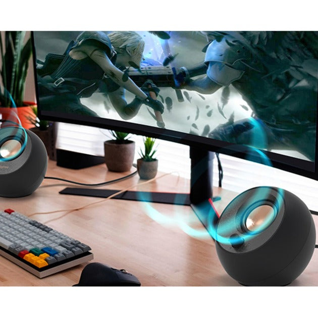 Load image into Gallery viewer, Creative pebble pc-luidspreker (zwart, usb)
