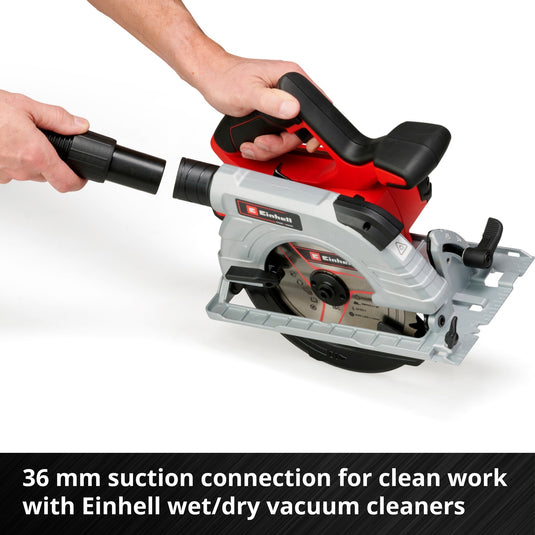 Einhell accu handcirkelzaag te-cs 18 190 li bl - solo (rood zwart, accu en oplader niet inbegrepen)