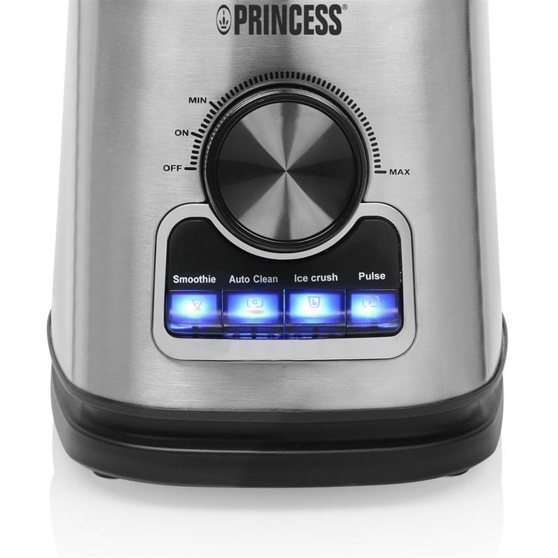 Load image into Gallery viewer, Princess 212094 blender solid pro (roestvrij staal zwart, 1,75 liter | rvs messenblok 6 messen | auto-clean-functie | onderdelen vaatwasserbestending)
