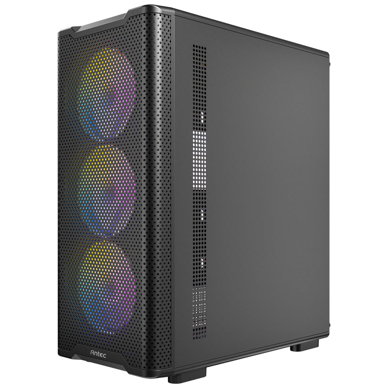 Load image into Gallery viewer, Antec vx310 argb midi tower behuizing (zwart | 3x usb-a | tempered glass)
