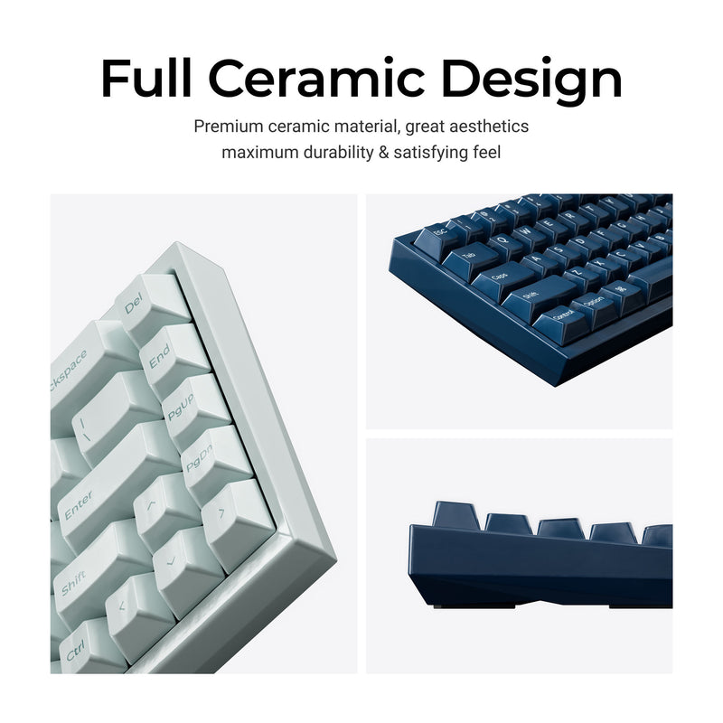 Load image into Gallery viewer, Keychron q16 he 8k magnetic switch keyboard (blauw, us lay-out (qwerty), ultra-fast lime, 65%, rgb, hot swap, 8k)

