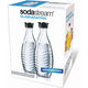 Sodastream 1047200490 duopack kan (transparant zwart, incl. 2 glazen karaffen)