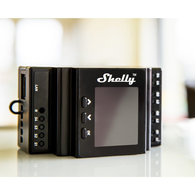 Load image into Gallery viewer, Shelly pro 4pm relais (4-kanaals, wifi, lan, bluetooth)
