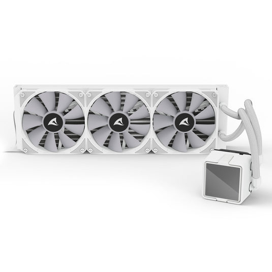 Sharkoon s100 argb waterkoeling (wit, 4-pins pwm fan-connector)