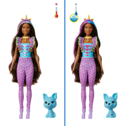 Barbie color reveal - fantasy fashion eenhoorn pop
