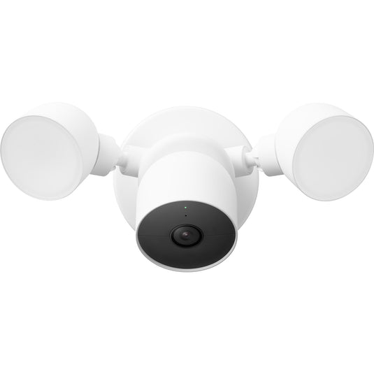 Google nest cam met floodlight beveiligingscamera (wit)