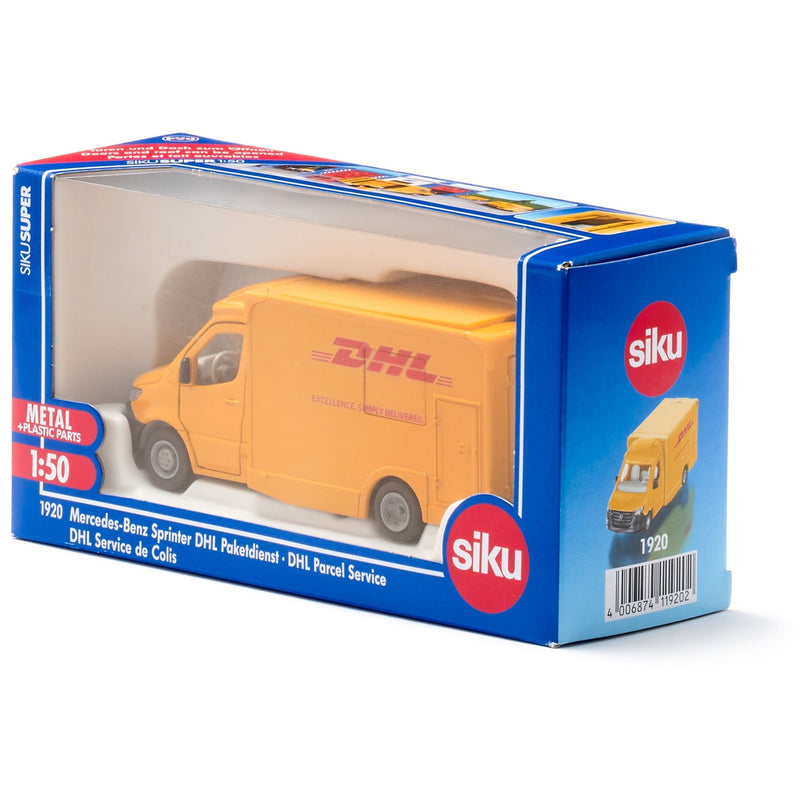 Load image into Gallery viewer, Siku super - mercedes-benz sprinter dhl koerierdienst modelvoertuig (schaal 1:50)
