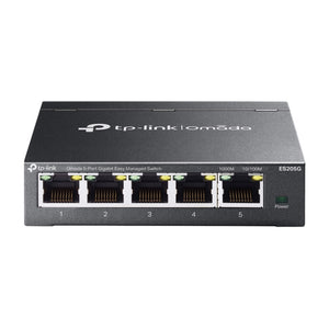 Tp-link omada es205g 5-poort gigabit easy managed switch (zwart)