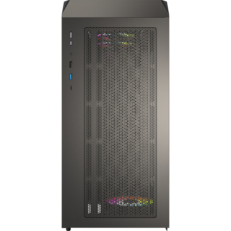 Load image into Gallery viewer, Montech x5m midi tower behuizing (zwart | 2x usb-a | 1x usb-c | rgb | tempered glass)
