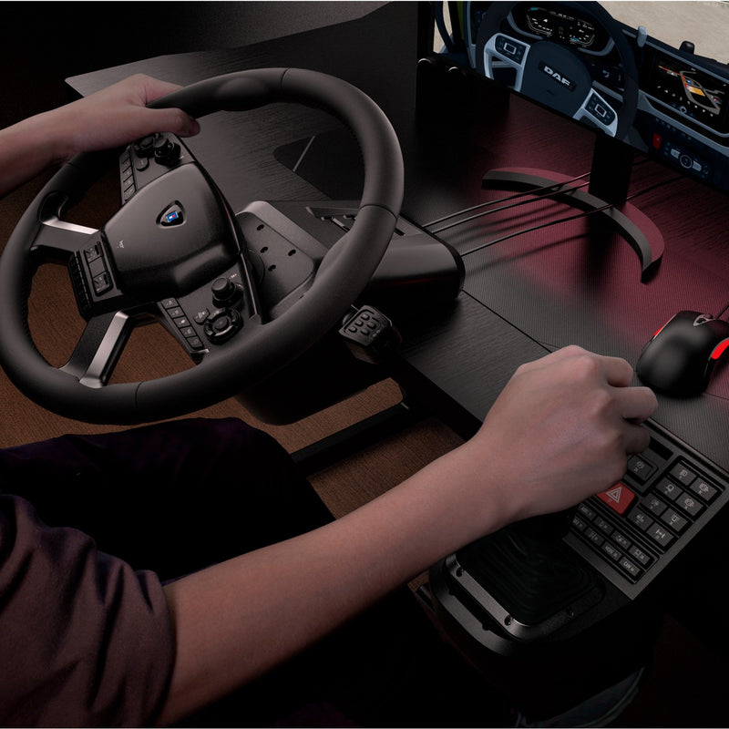 Load image into Gallery viewer, Hori force feedback truck control system simulatorset (zwart zilver)
