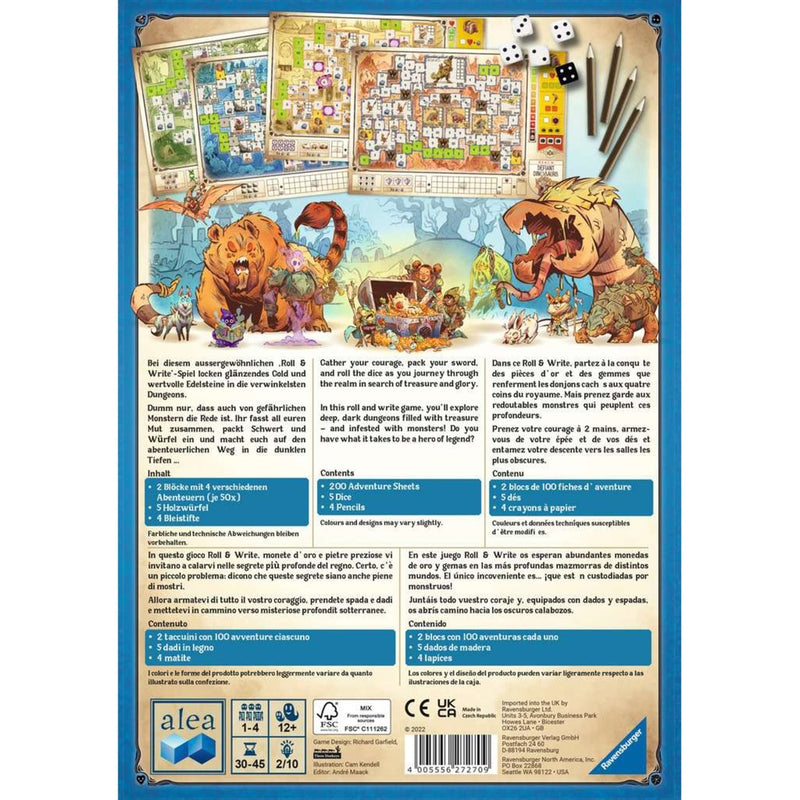 Load image into Gallery viewer, Ravensburger dungeons, dice and danger bordspel (engels, 1 - 4 spelers, 30 - 45 minuten, vanaf 12 jaar)
