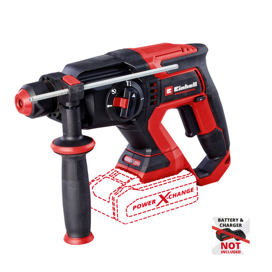Einhell tp-hd 18 22 d li bl - solo professional accu boorhamer (rood zwart, accu en oplader niet inbegrepen, incl. opbergkoffer e-case s-f)