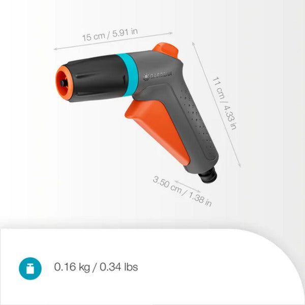 Load image into Gallery viewer, Gardena classic spuitpistool (donkergrijs oranje, 18360-20)
