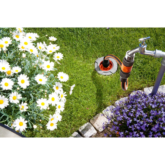 Gardena profi-system aansluitgarnituur kraanstuk (grijs oranje, 2713-20 | voor pipeline of sprinklersystem)
