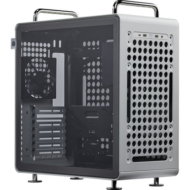 Cooler master qube 540 moonstone midi tower behuizing (grijs | 2x usb-a | 1x usb-c | tempered glass)
