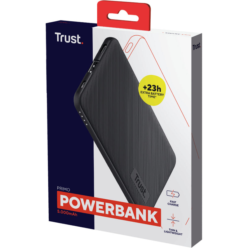 ギャラリービューアに画像をロードする, Trust primo 5.000 mah eco powerbank (zwart)
