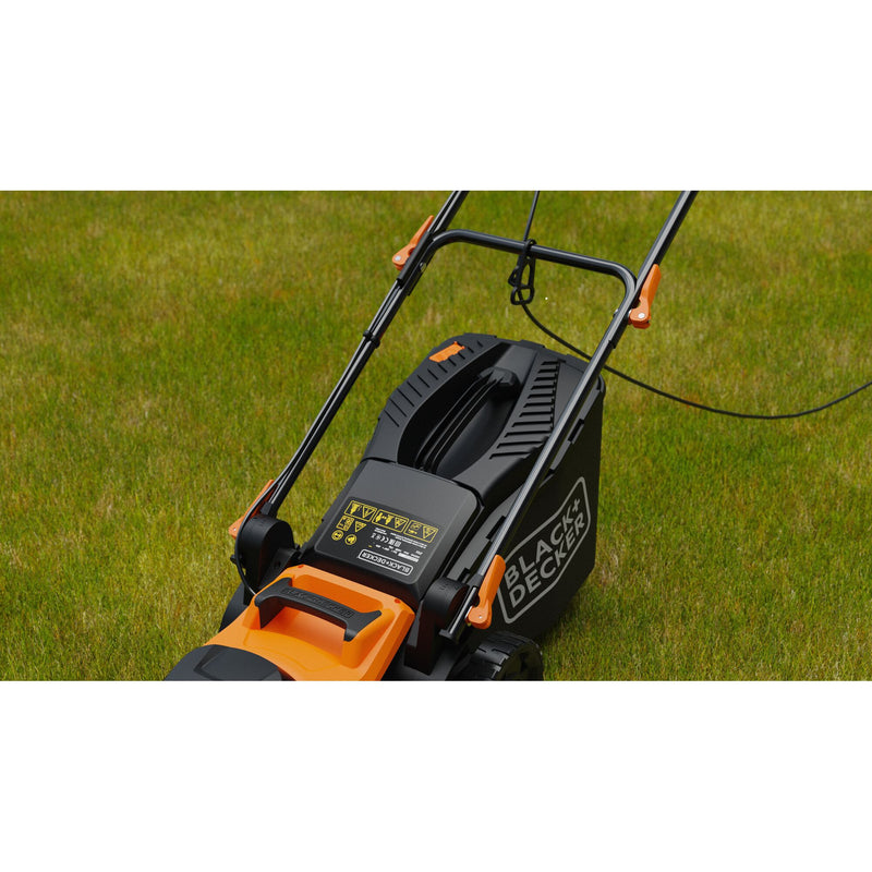 Load image into Gallery viewer, Black+decker bemwp340 grasmaaier (oranje zwart, 34 cm, 1400w)
